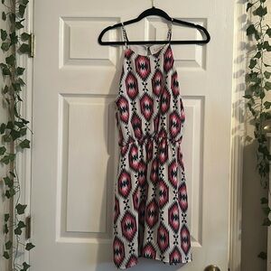 Charlotte, Russe, pink blue and white dress